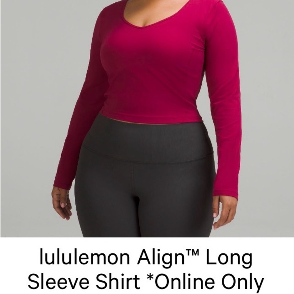 Lululemon Align Long Sleeve Shirt- Pomegranate